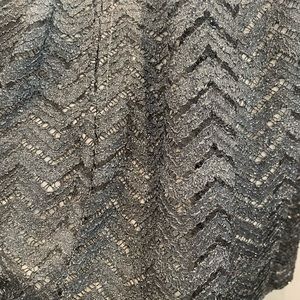 Short formal dress. Blue/ grey in color.